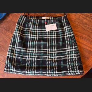 Mademoiselle YéYé Bye Bye Baby Mini Skirt, Medium, Black/Teal, NWT